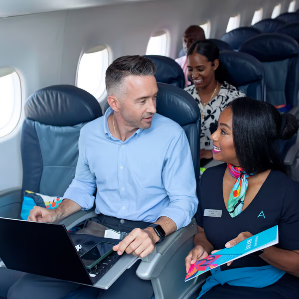 BermudAir onboard service moment